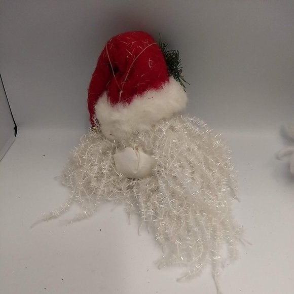 2 Christmas Santa Claus Face Head Ornament Tree Decoration Hanging Ornament - Picture 8 of 15